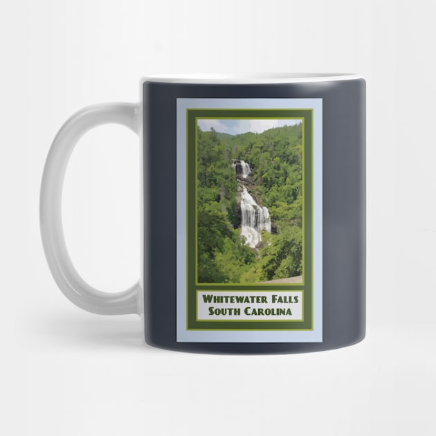 Vintage Travel Whitewater Falls by candhdesigns